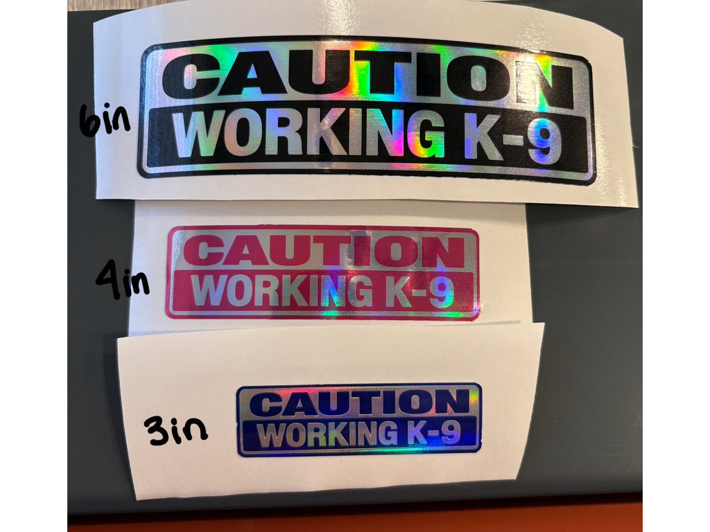 Working K9 Car Decal or Magnet