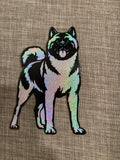 Akita Glitter Magnet
