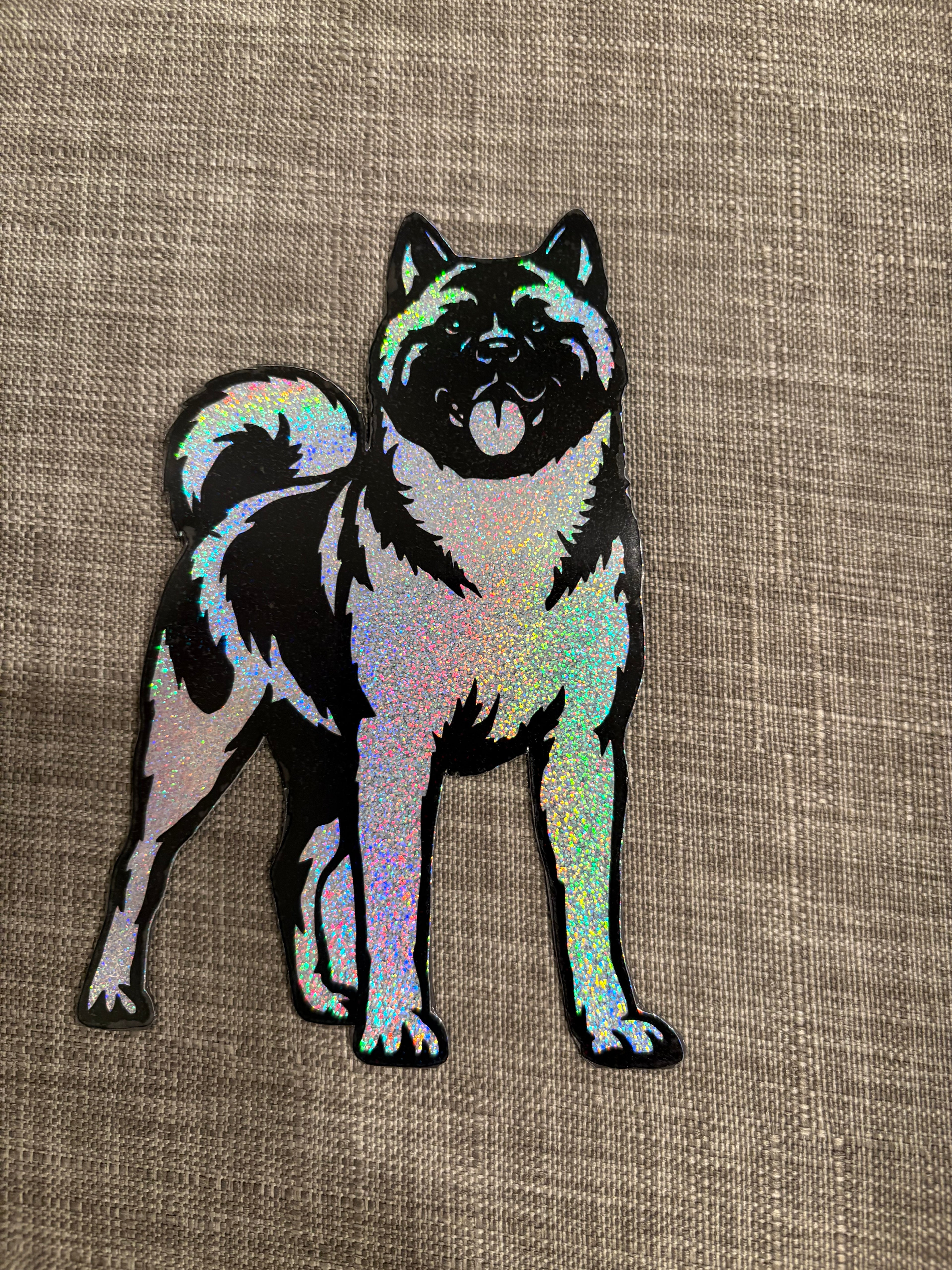 Akita Glitter Magnet