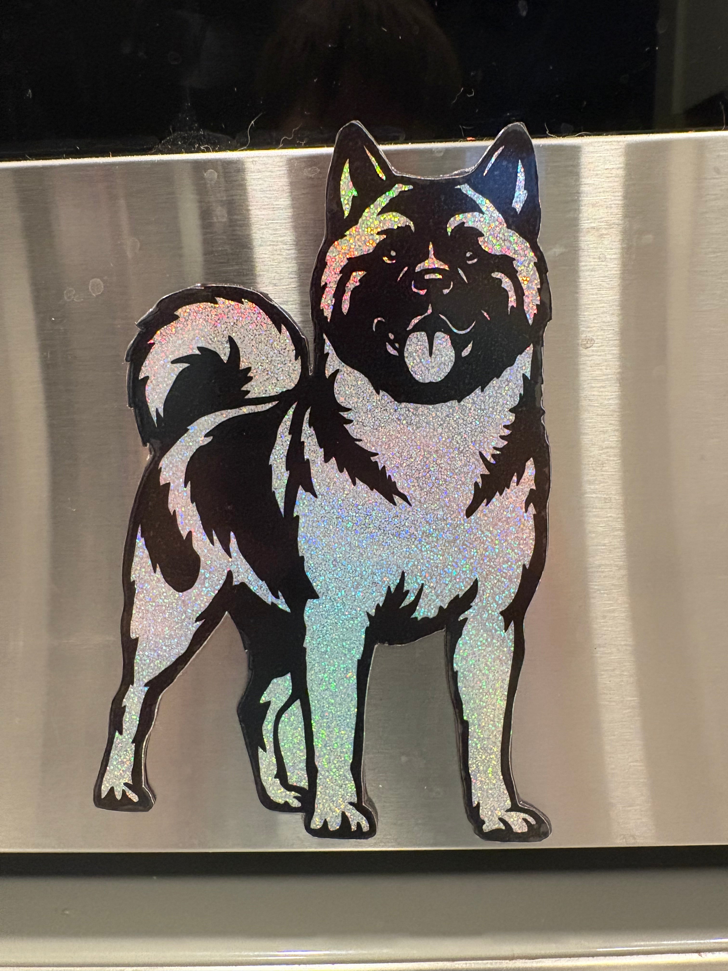 Akita Glitter Magnet