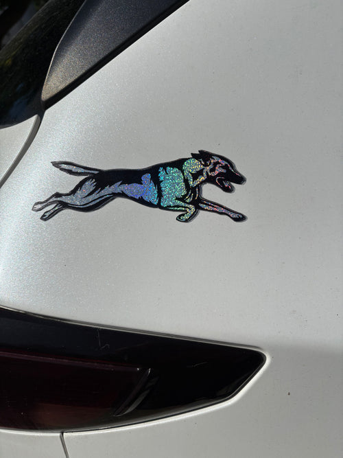Belgian Malinois Glitter Magnet