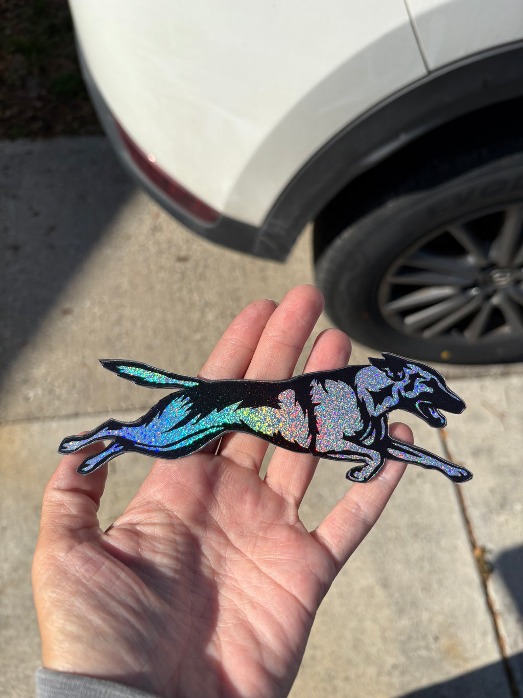 Belgian Malinois Glitter Magnet