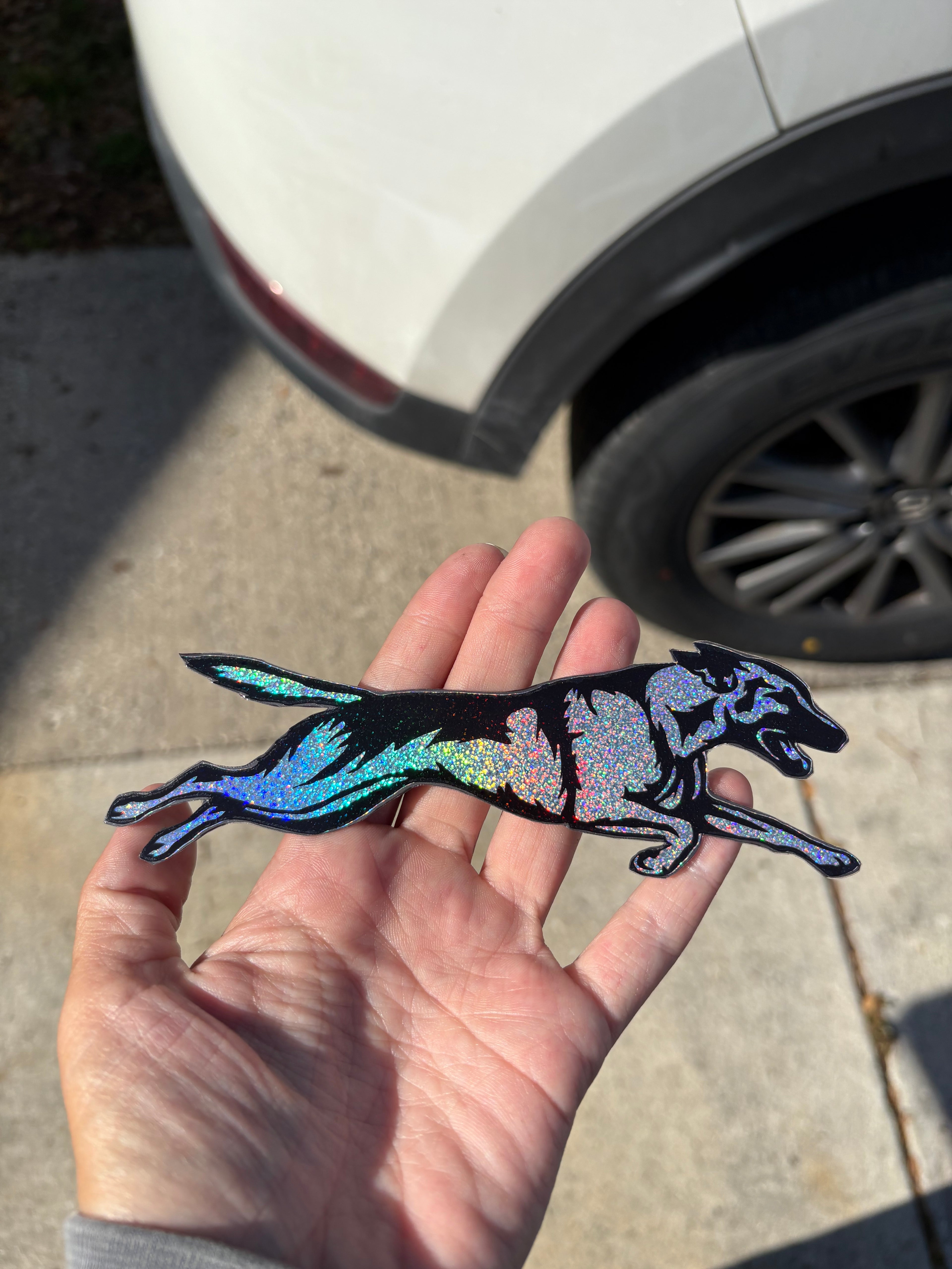 Belgian Malinois Glitter Magnet