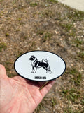 Akita Oval Magnet