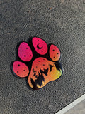 Adventure Dog Paw Magnet
