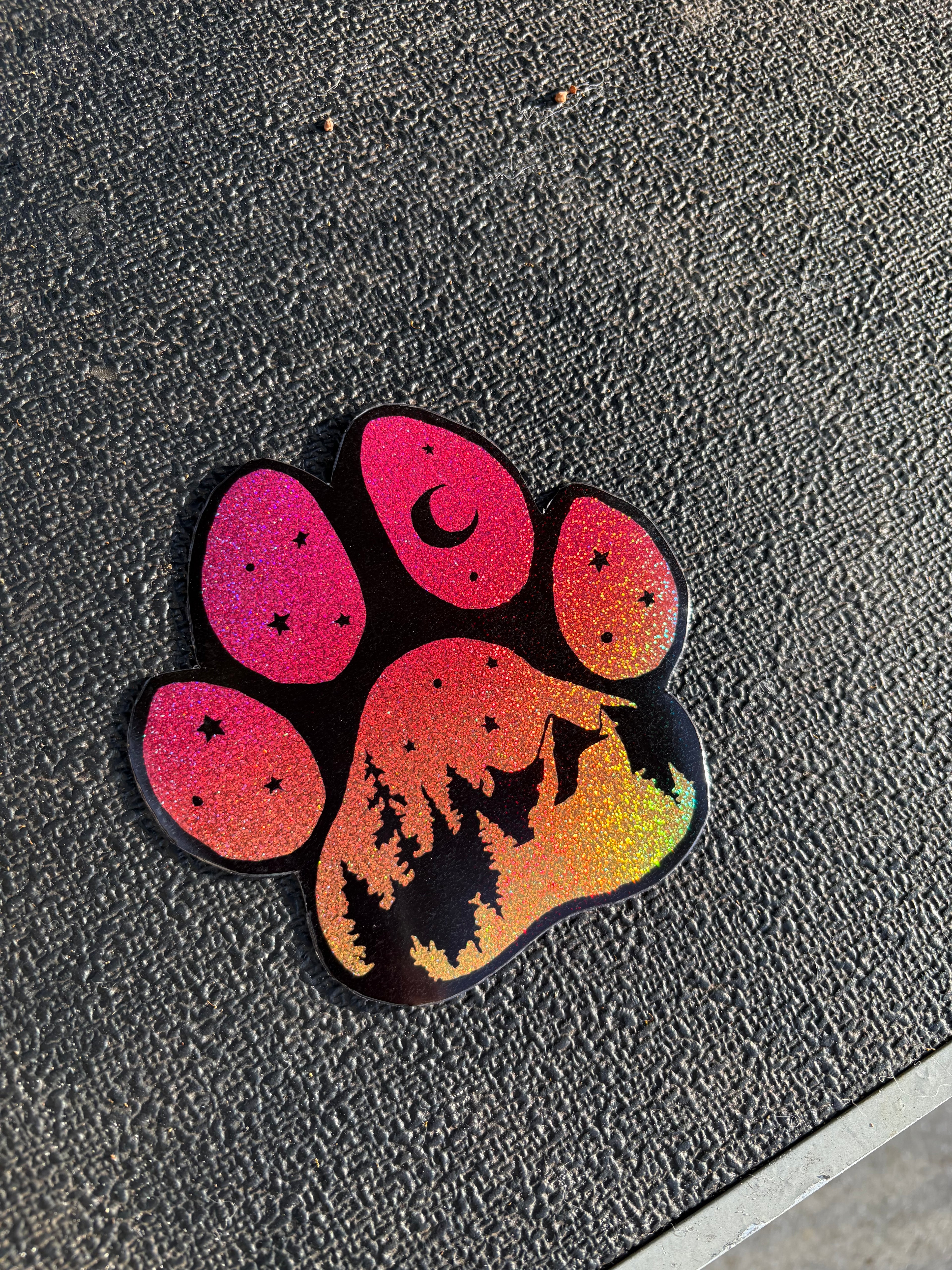 Adventure Dog Paw Magnet