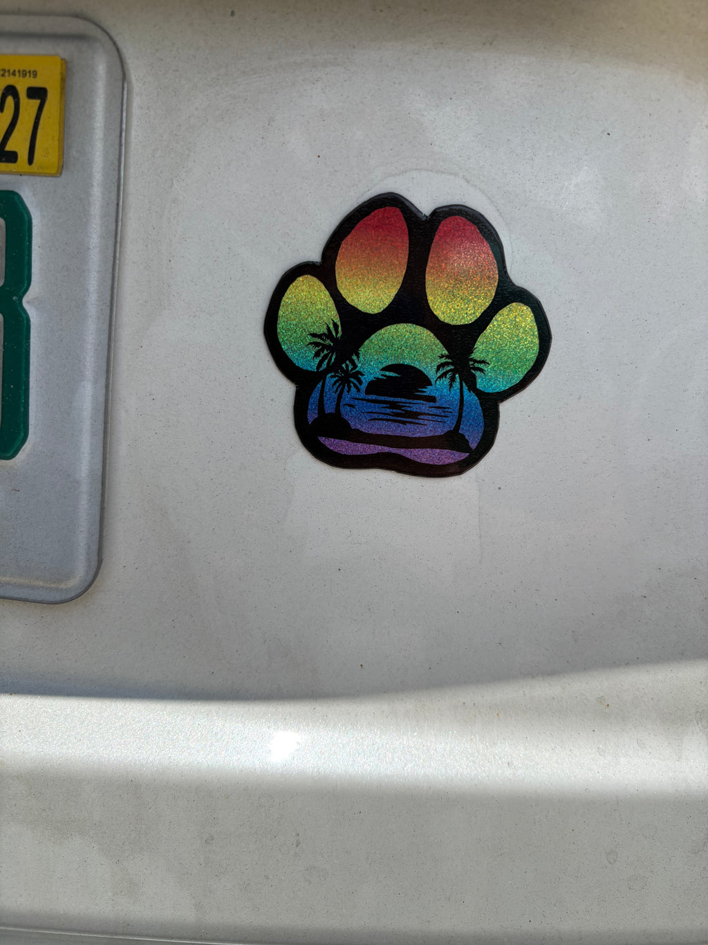 Dog Paw Print Magnet