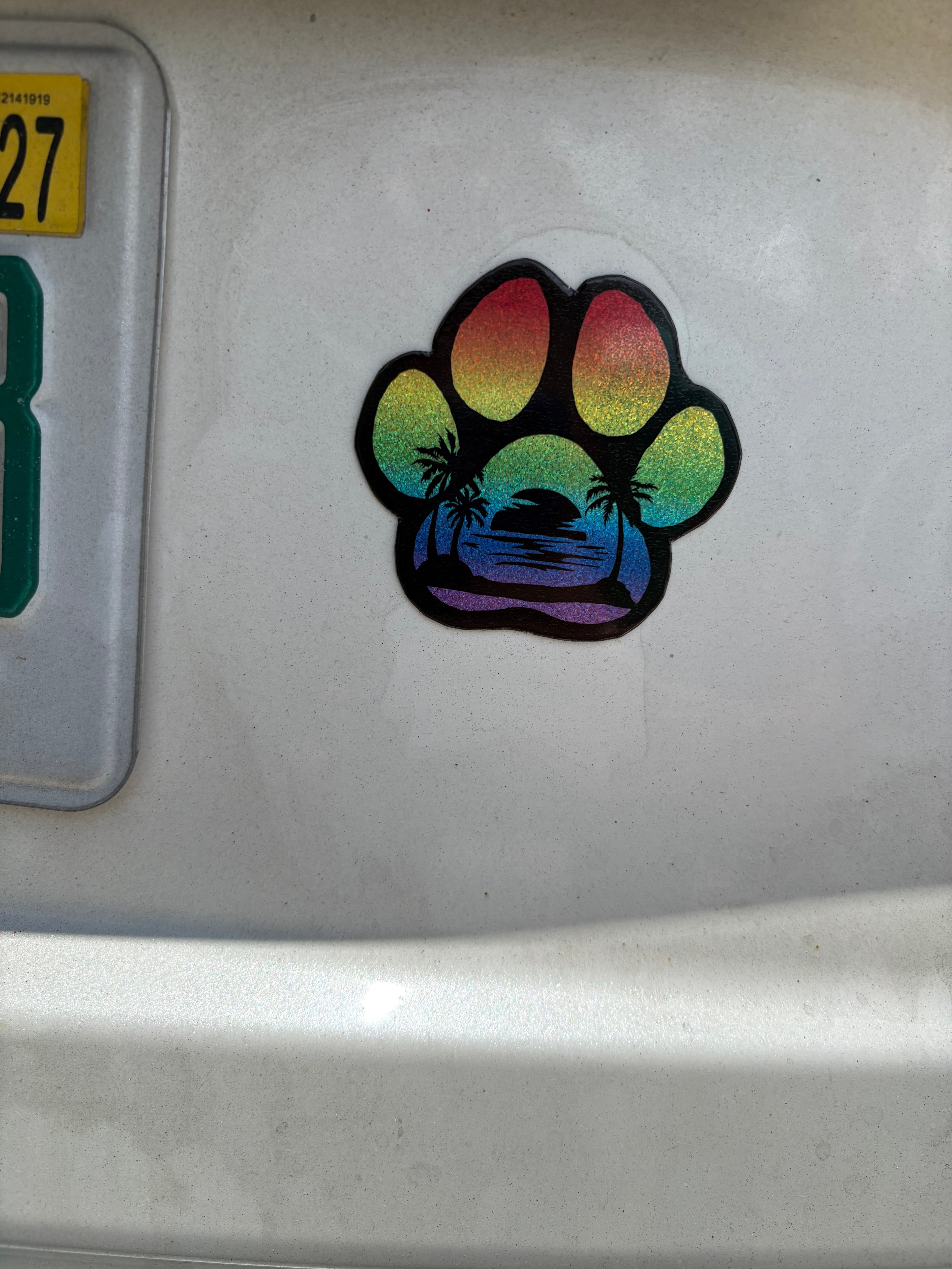 Dog Paw Print Magnet