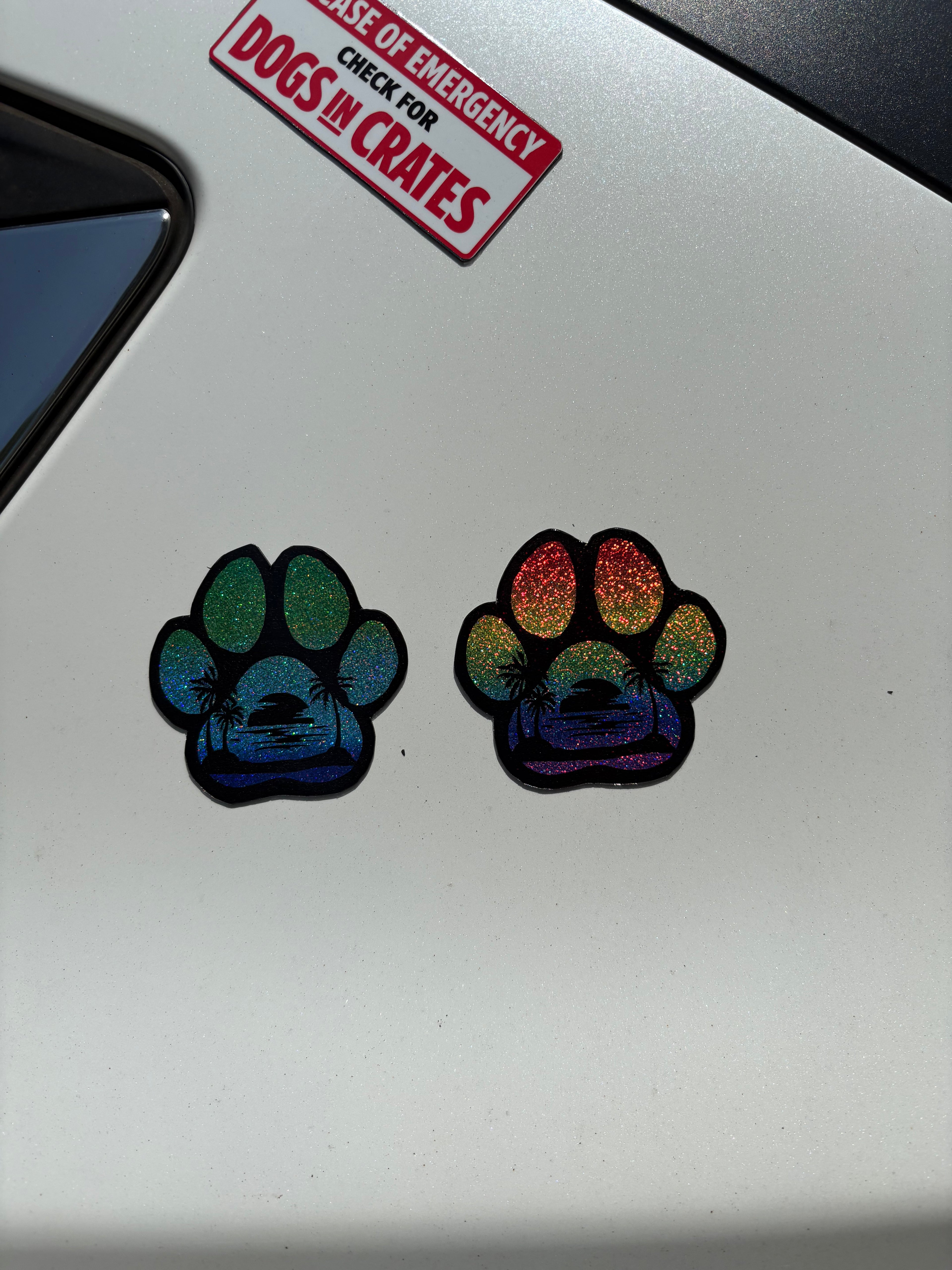 Dog Paw Print Magnet
