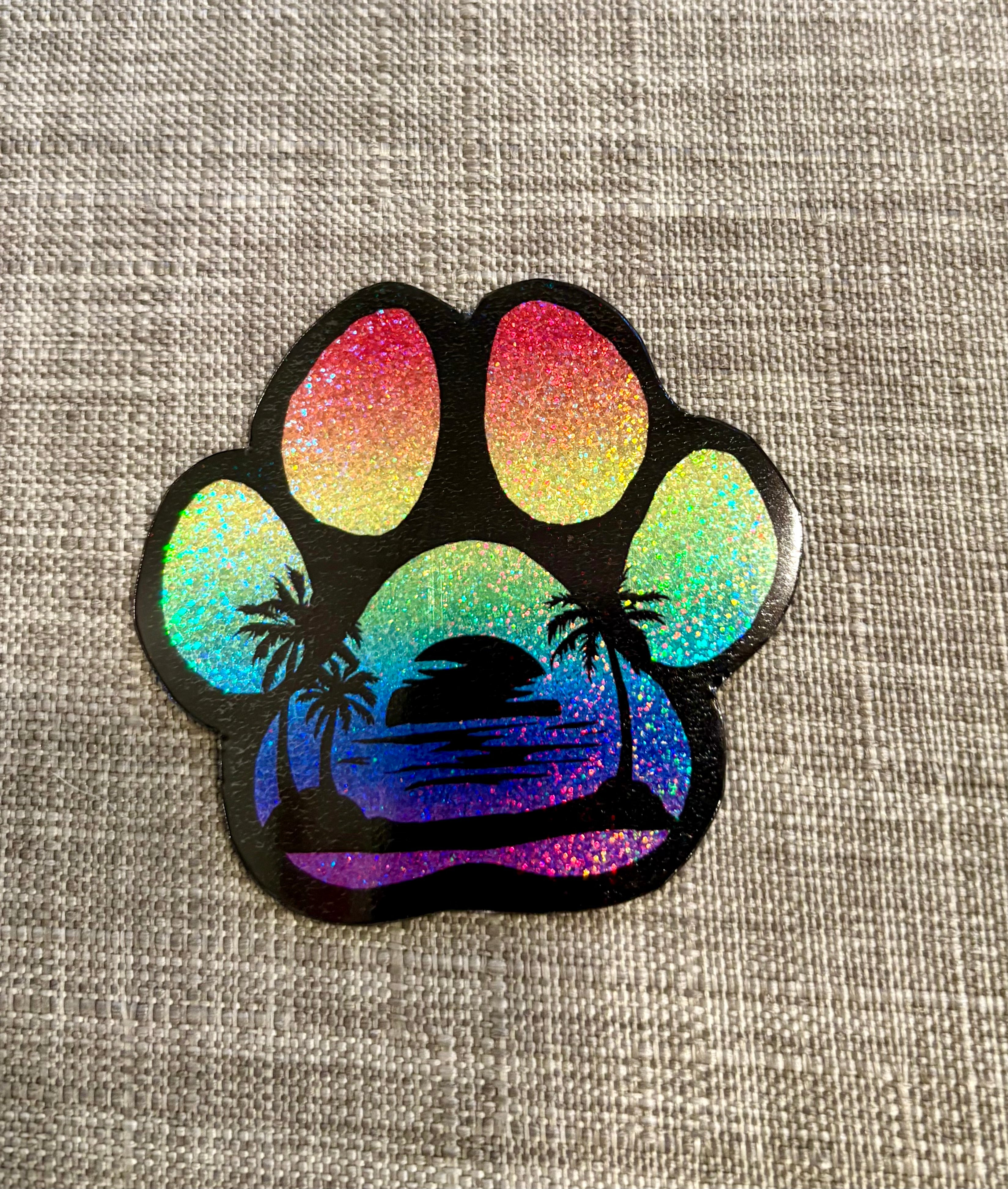 Dog Paw Print Magnet