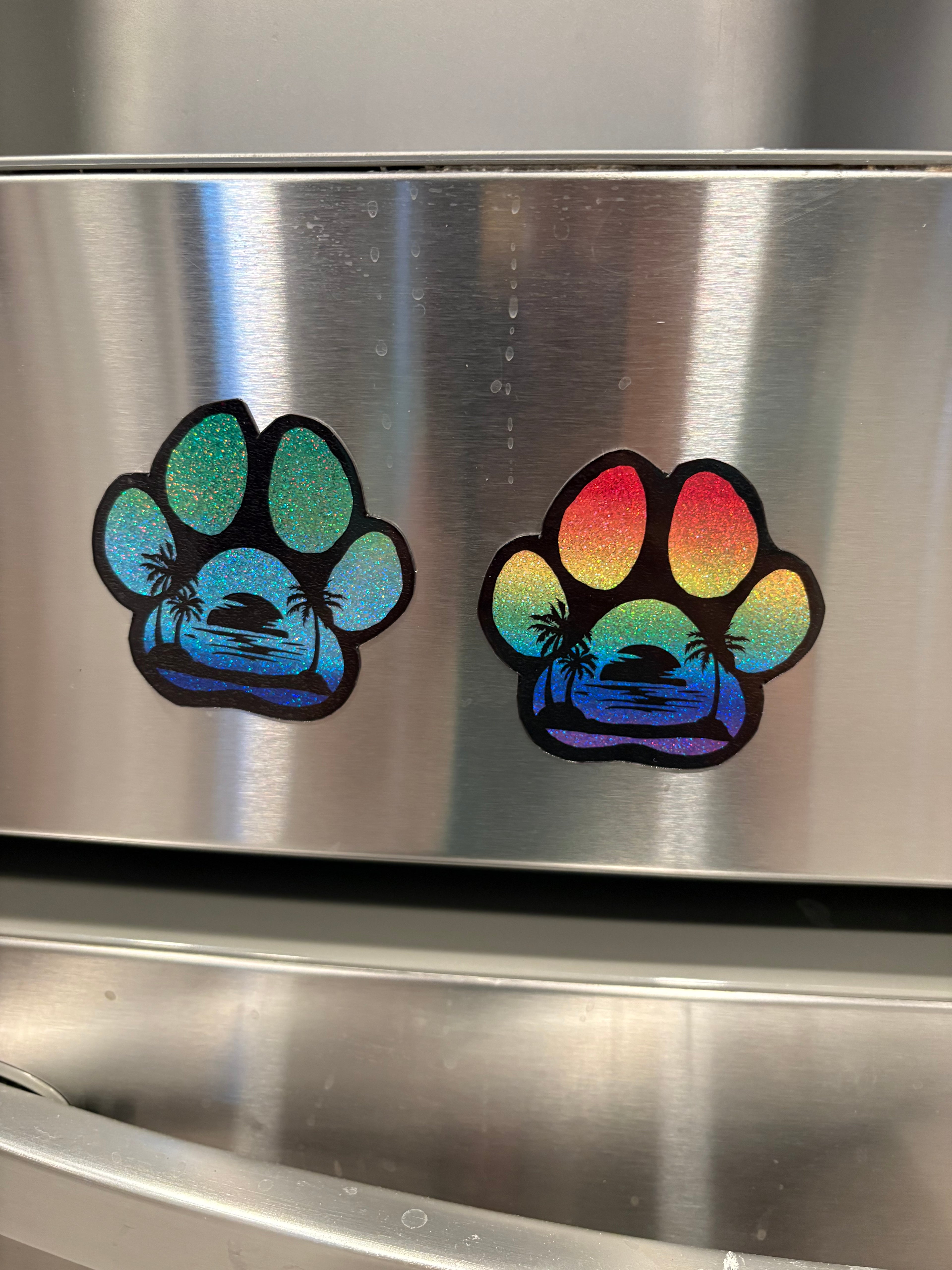 Dog Paw Print Magnet