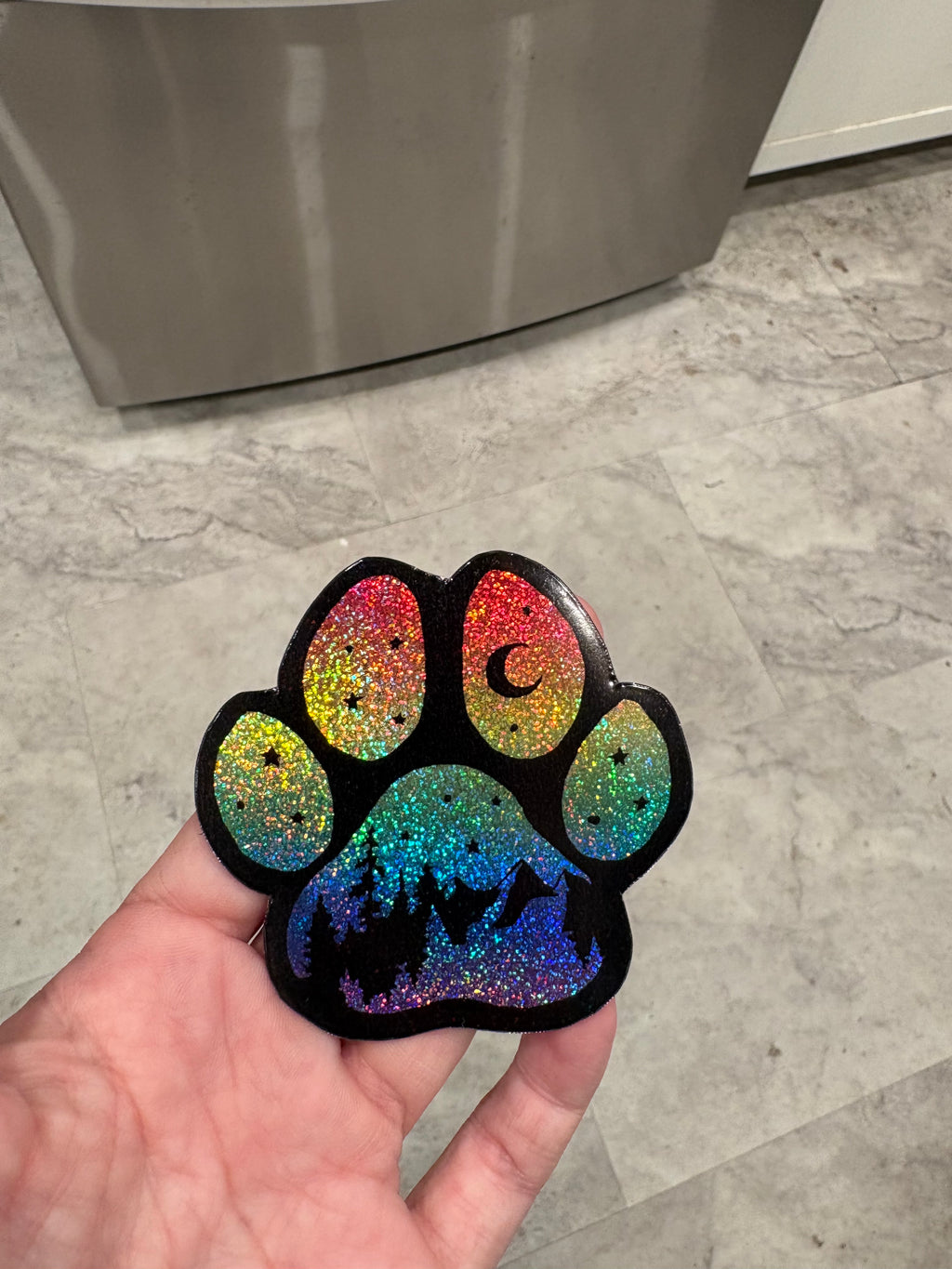 Adventure Dog Paw Magnet
