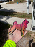 American Akita Glitter Magnet