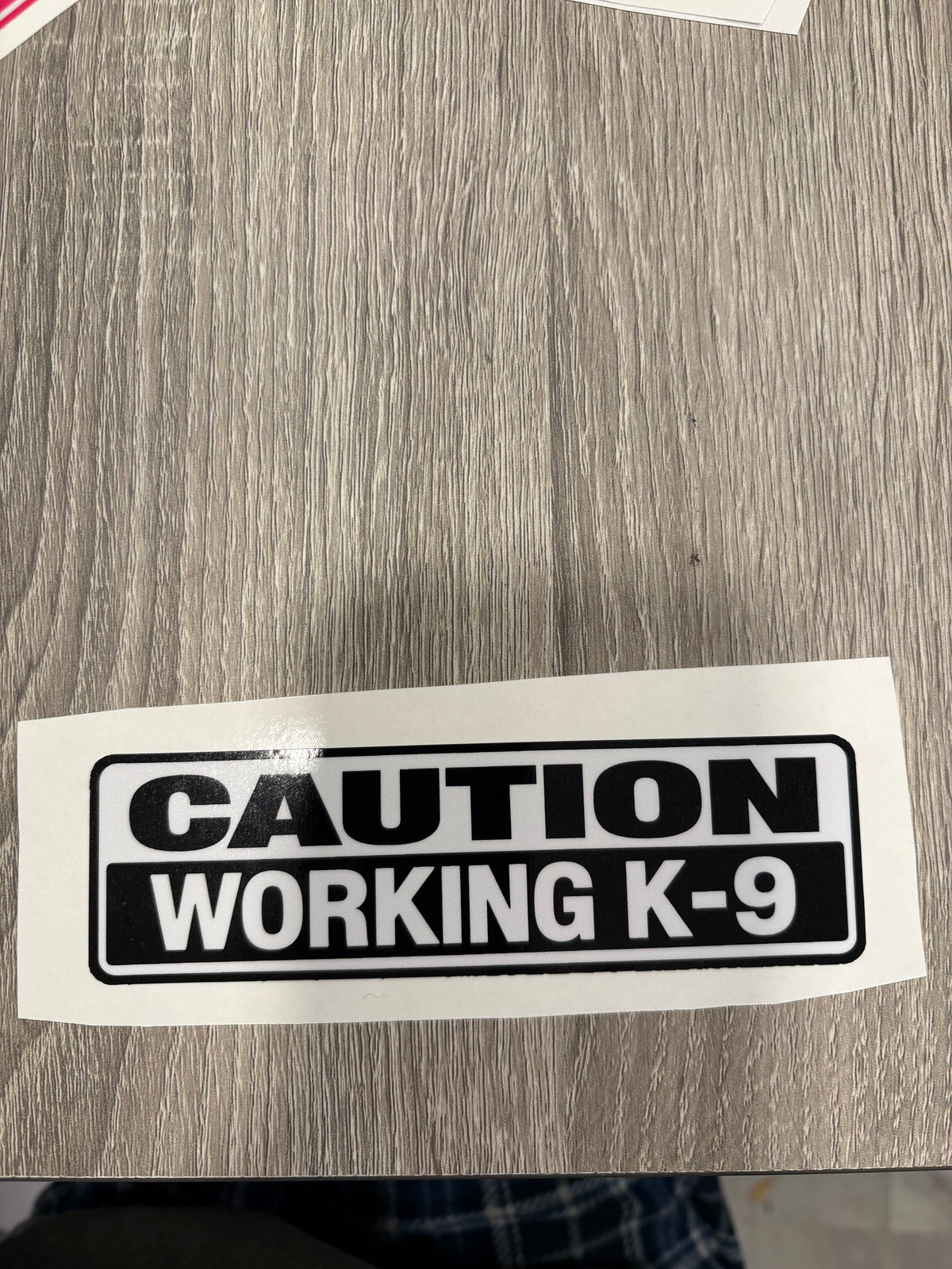 Working K9 Car Decal or Magnet