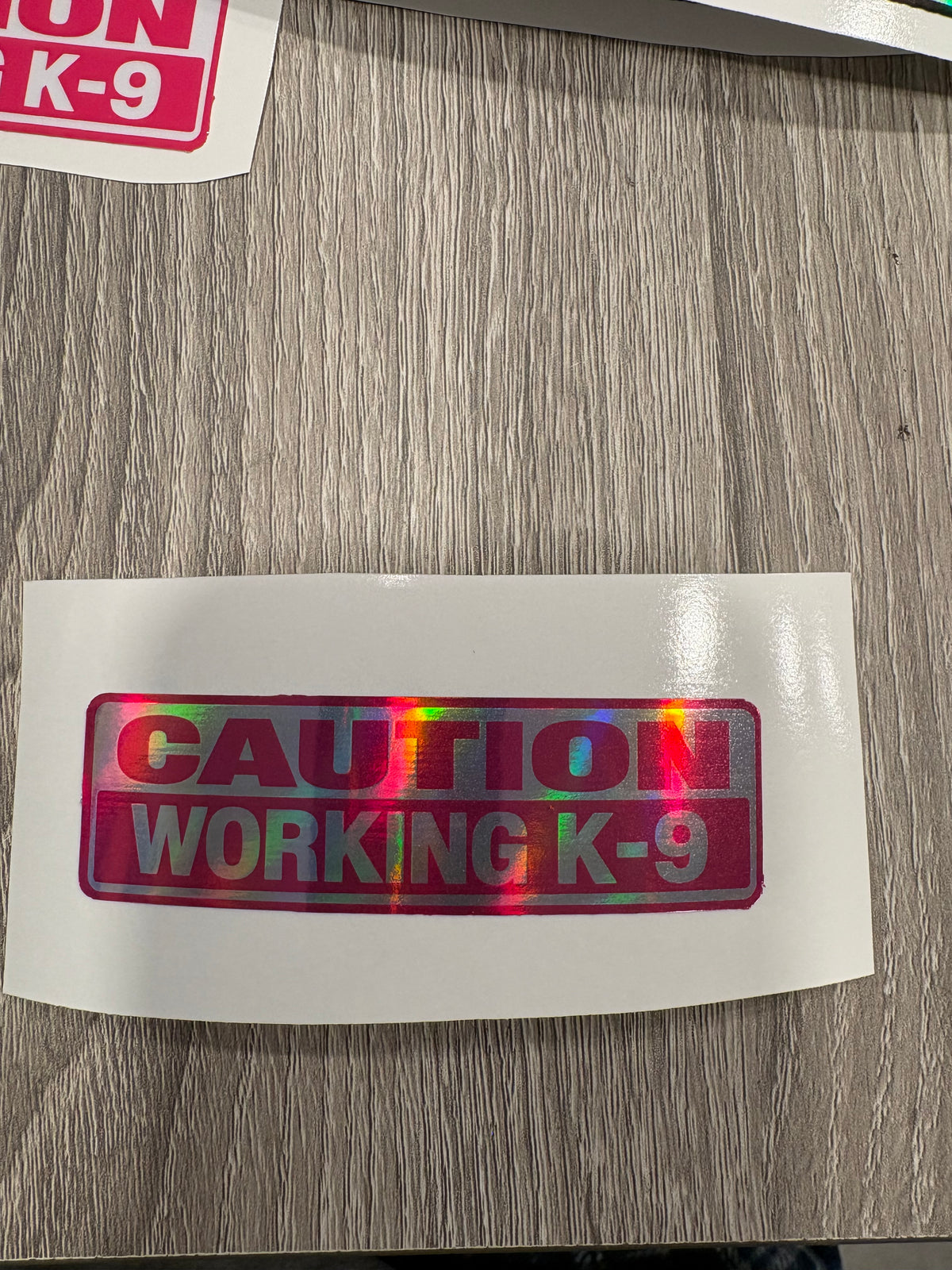 Working K9 Car Decal or Magnet
