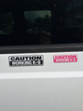 Working K9 Car Decal or Magnet