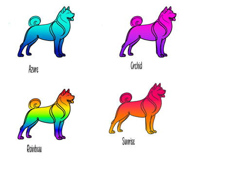 American Akita Glitter Magnet