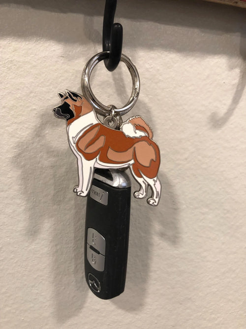 Akita Keychain