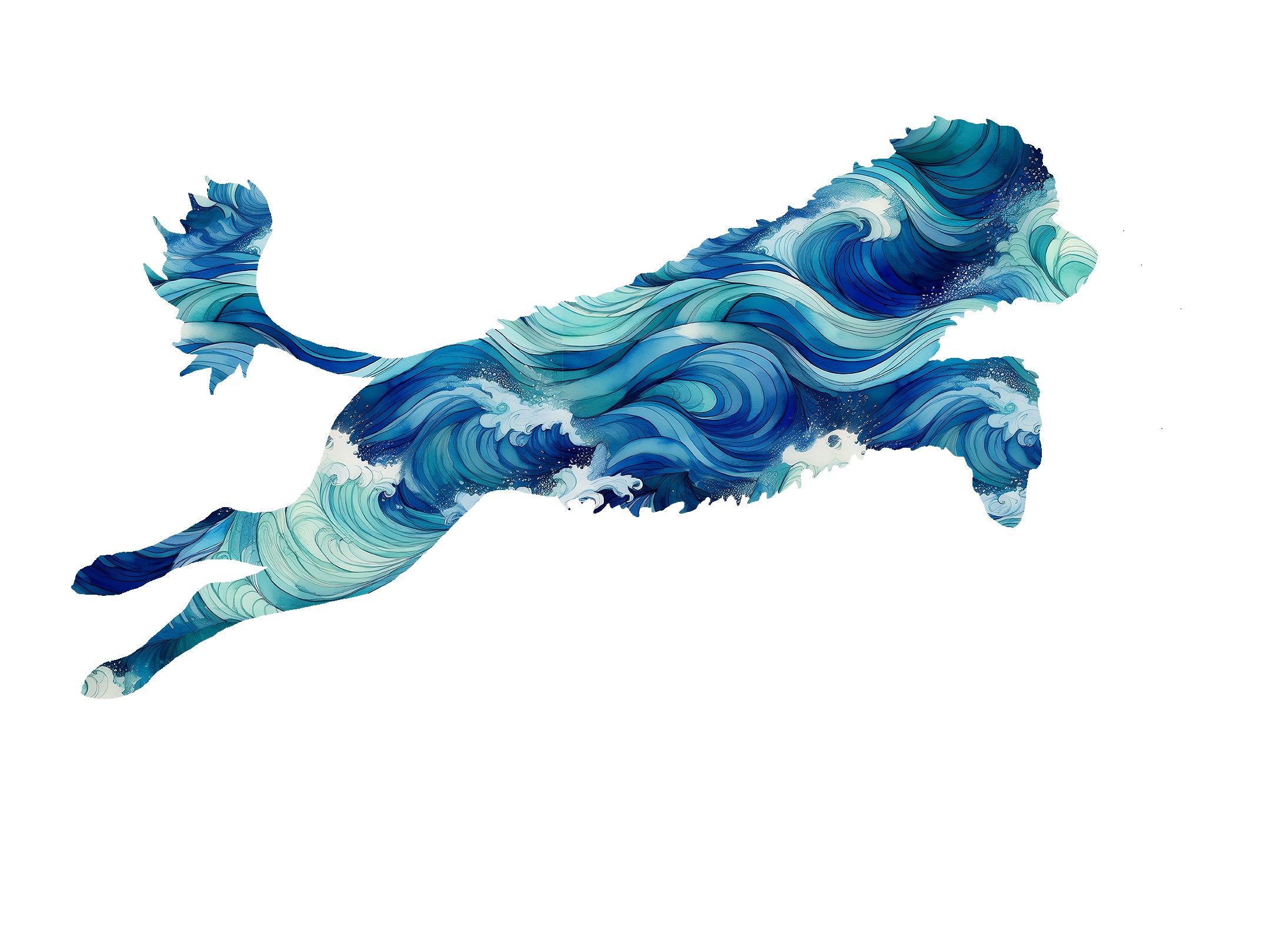 Portuguese Water Dog Decal - Dock Diving