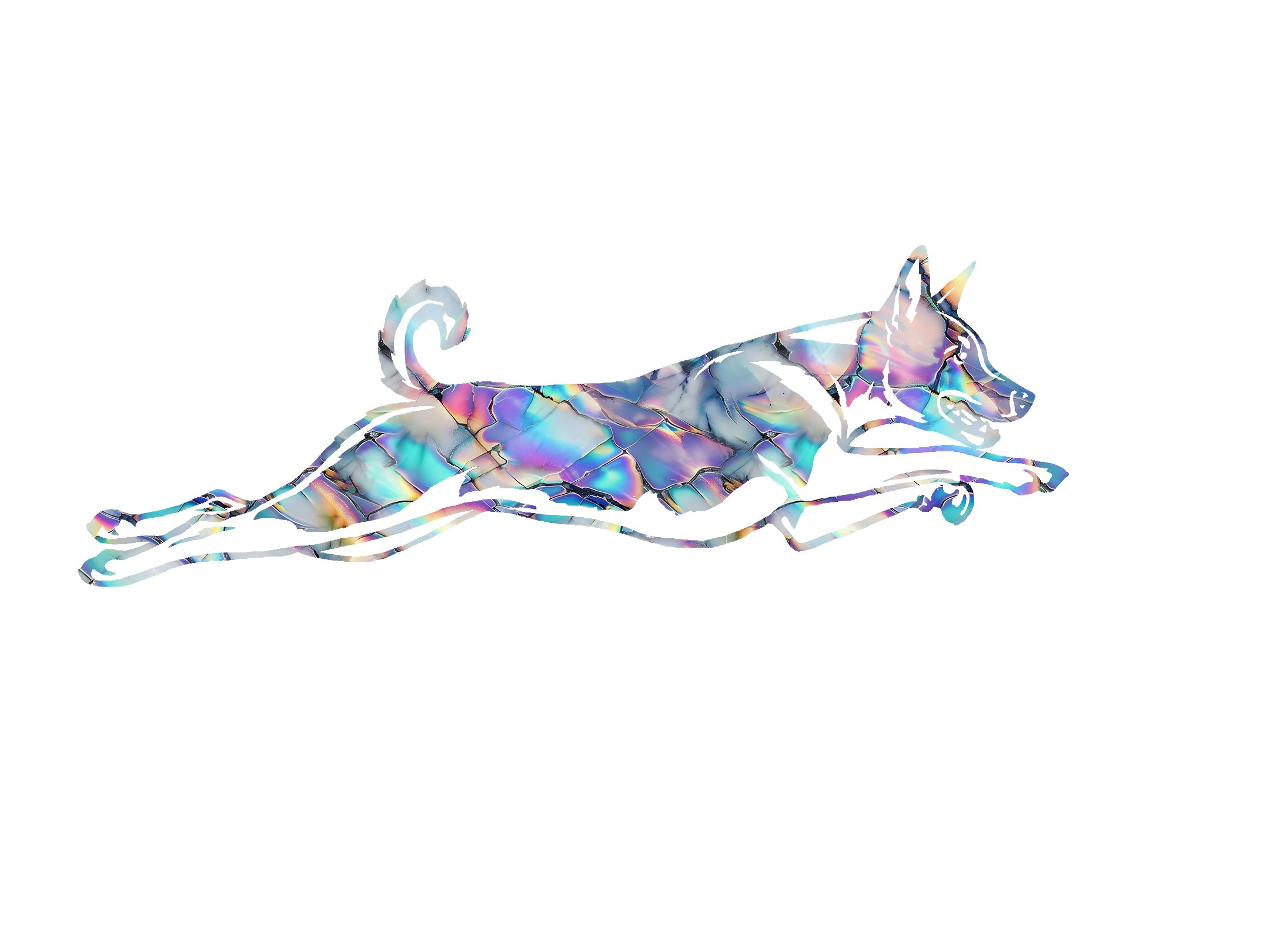 Basenji Lure Coursing Decal
