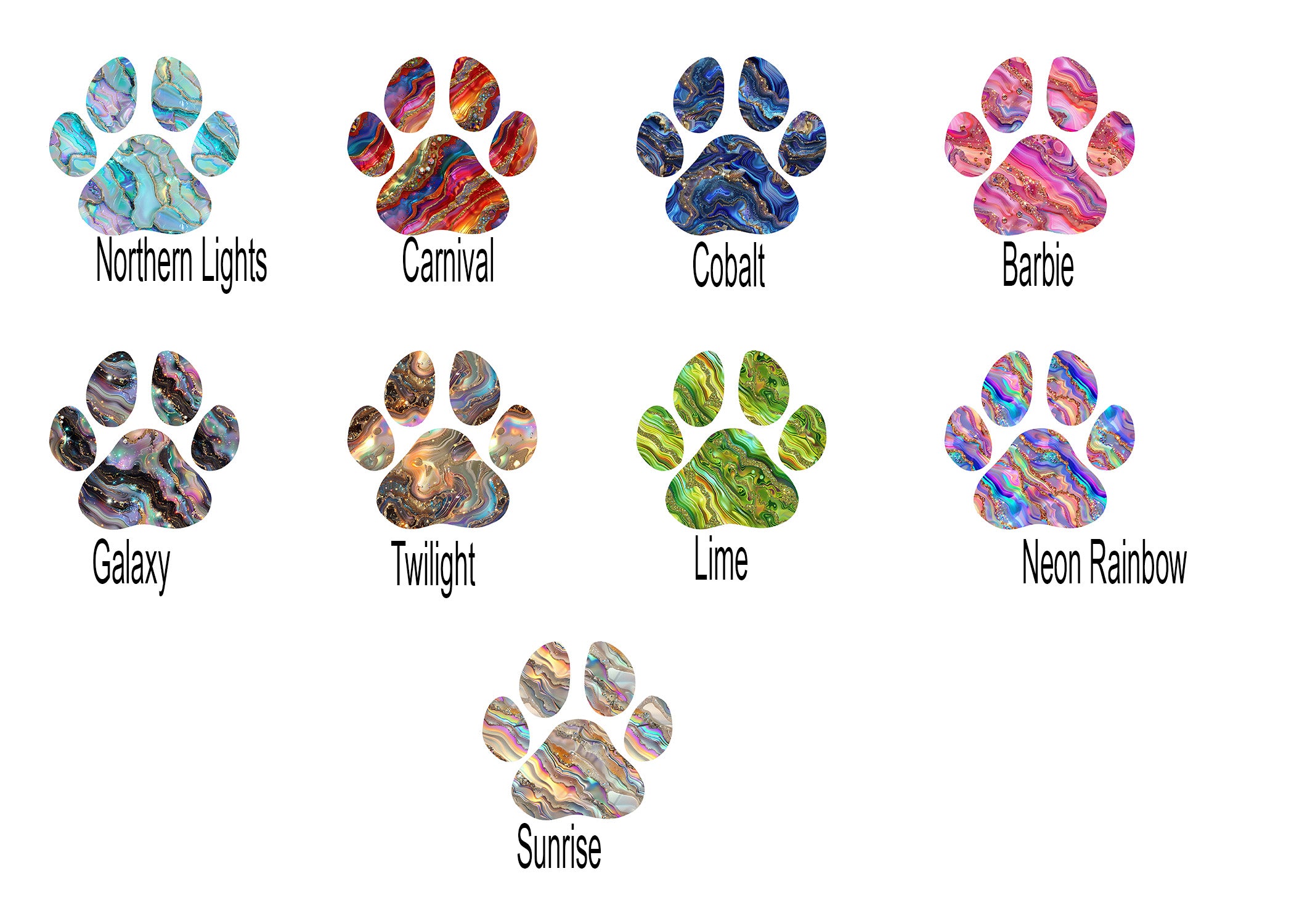 Dog Paw Print Decal