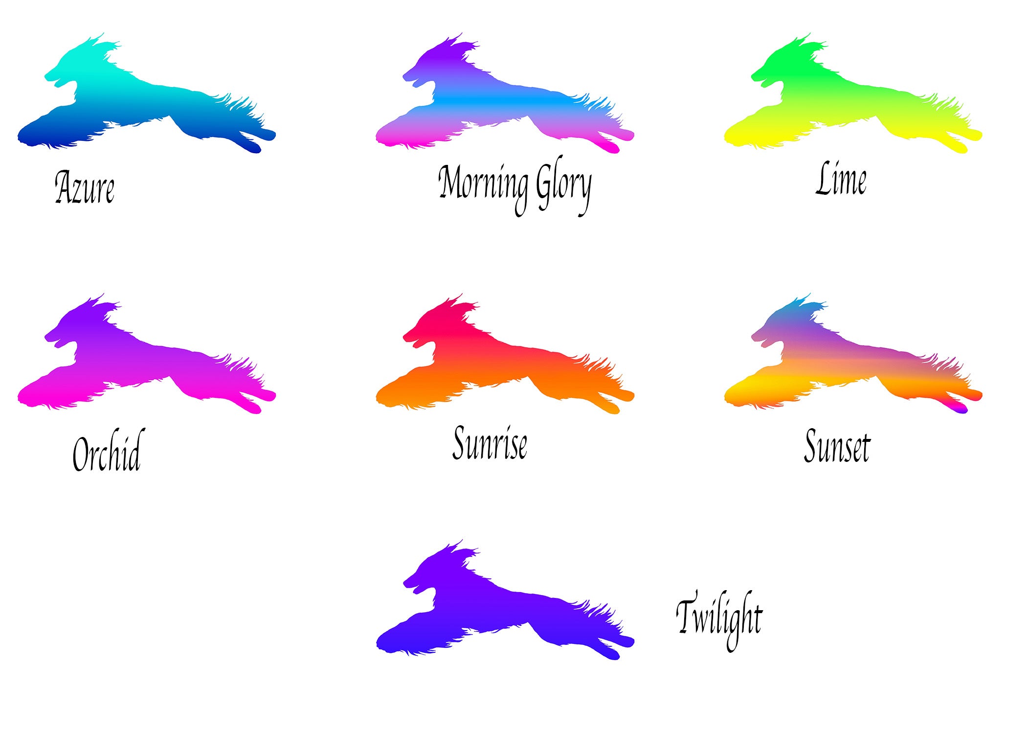 Afghan Hound Lure Coursing Decal