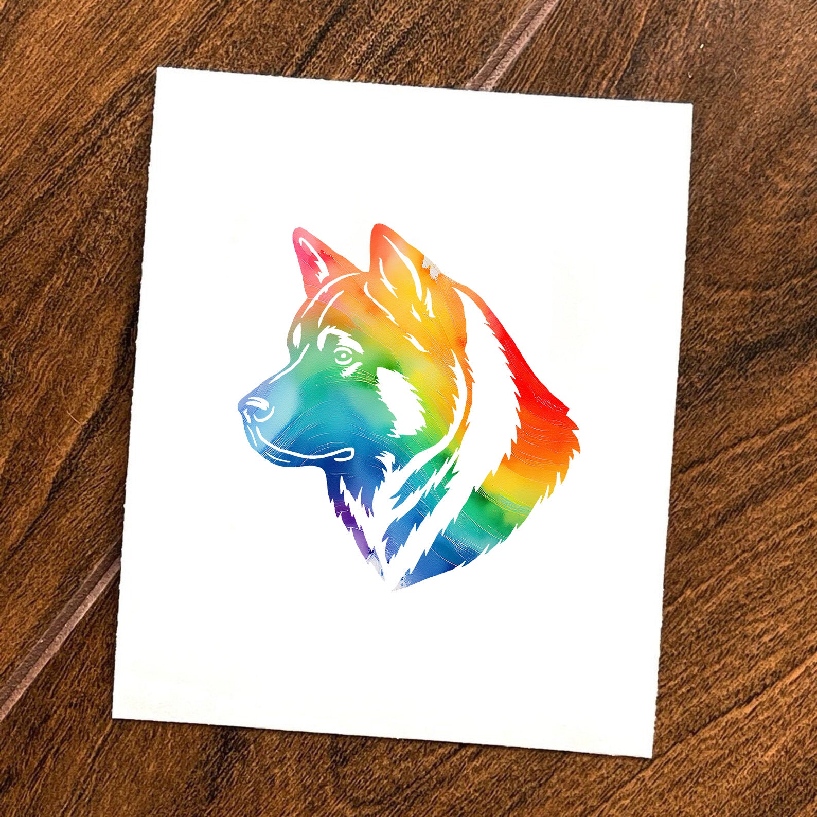 Akita Head Decal