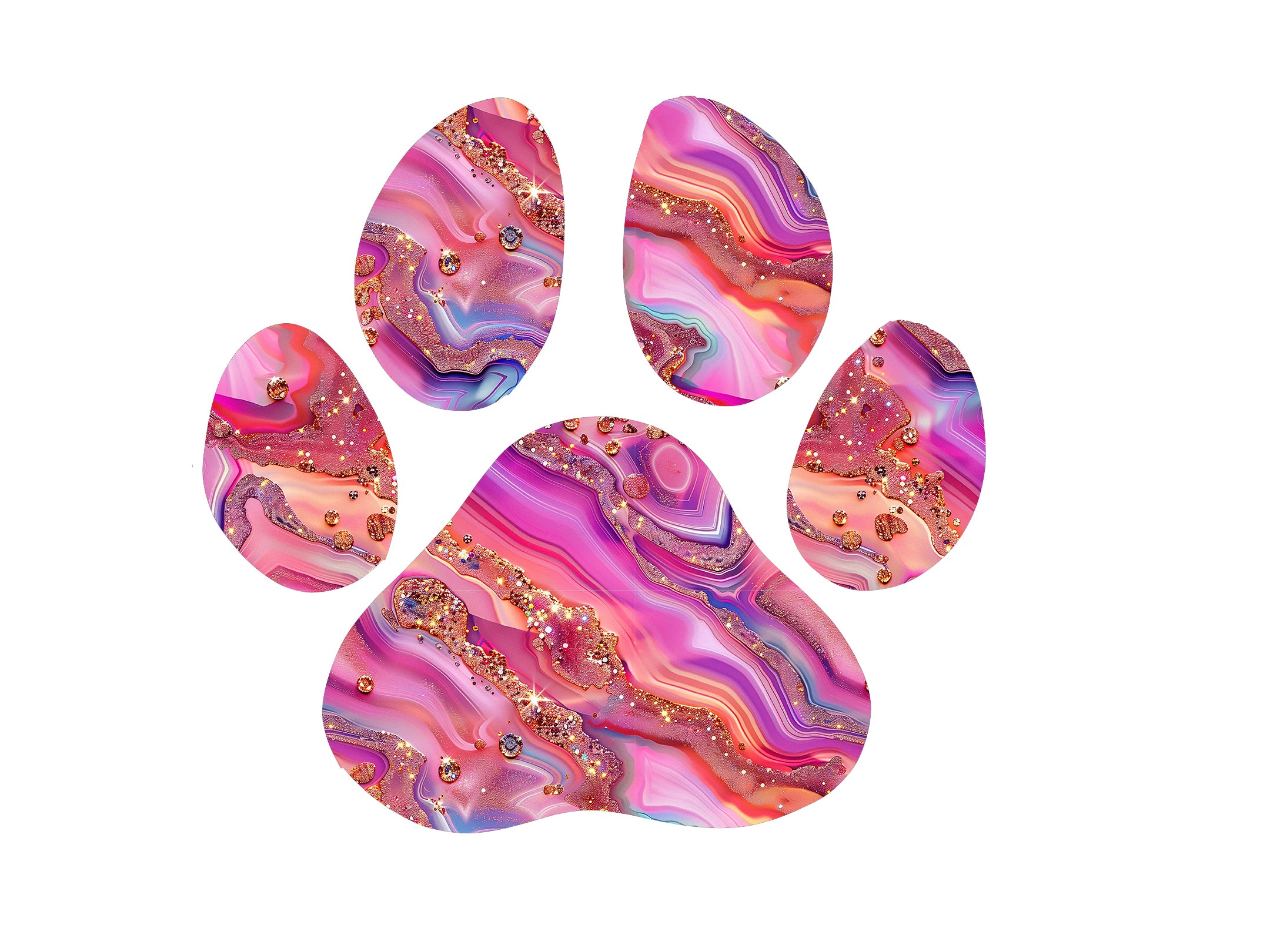 Dog Paw Print Decal