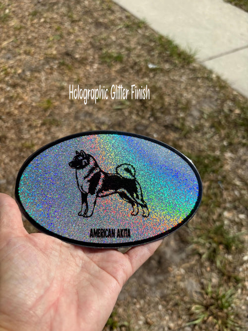 Akita Oval Magnet