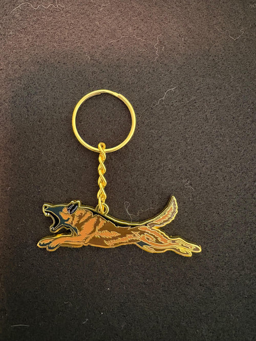 Belgian Malinois Schutzhund Keychain