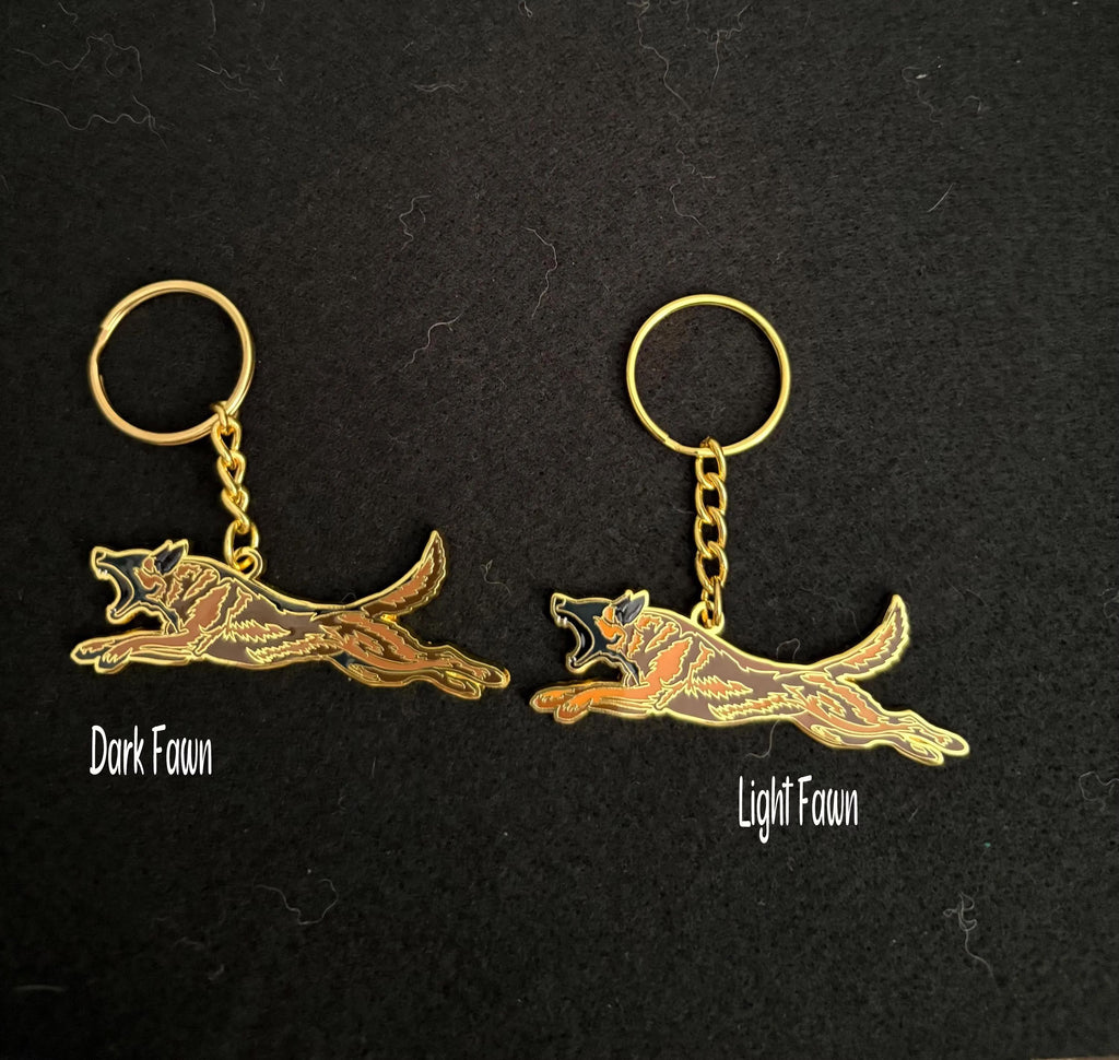 Belgian Malinois Schutzhund Keychain