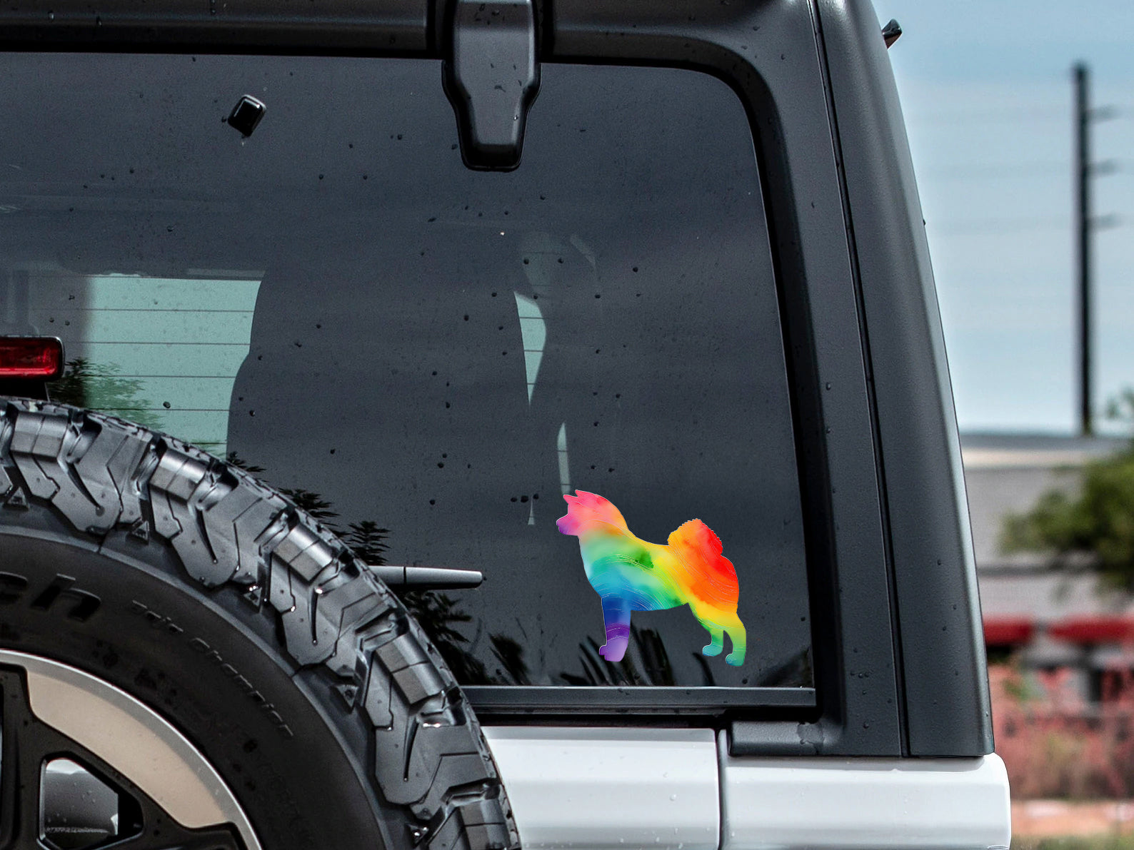 Akita Watercolor Decal