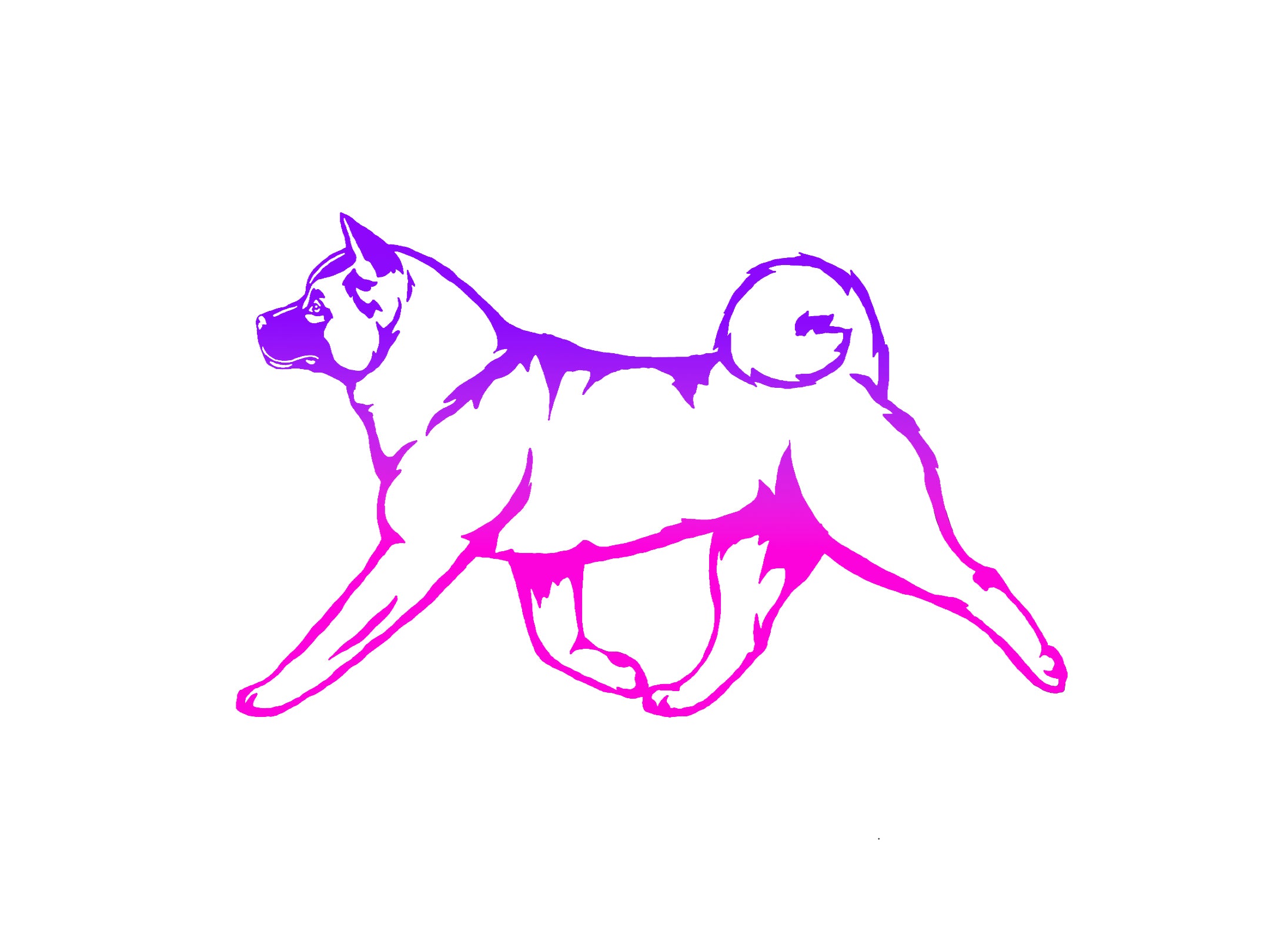 American Akita Movement Decal