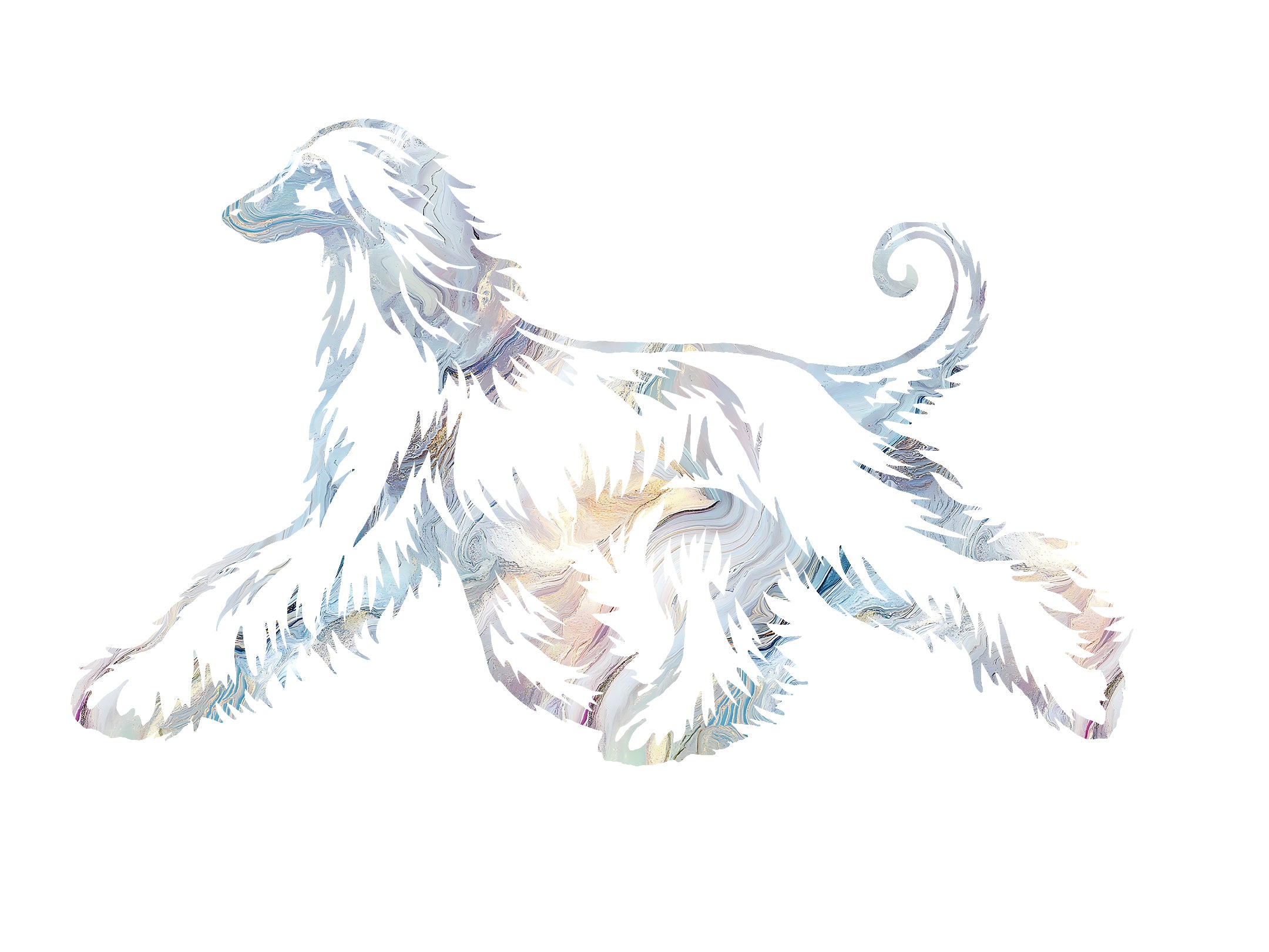Afghan Hound Movement Decal