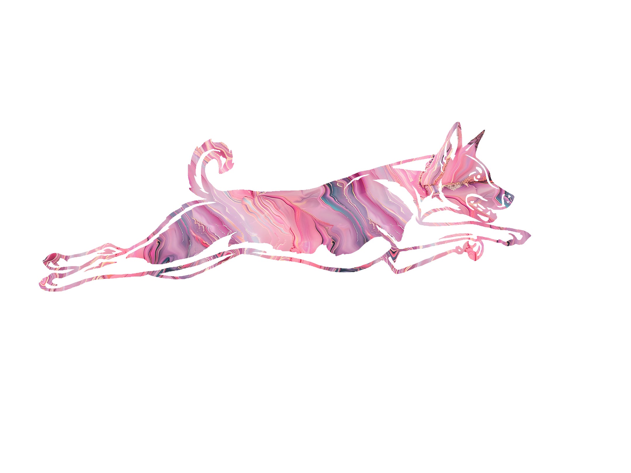 Basenji Lure Coursing Decal