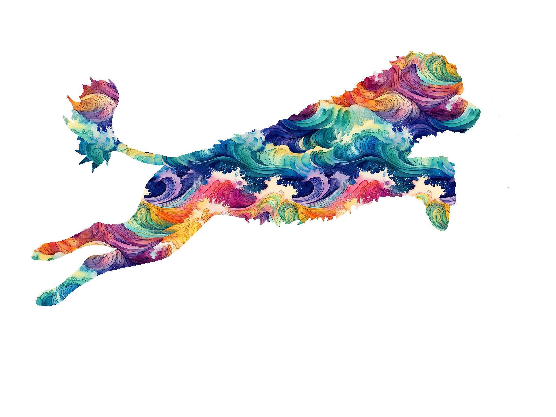 Portuguese Water Dog Decal - Dock Diving