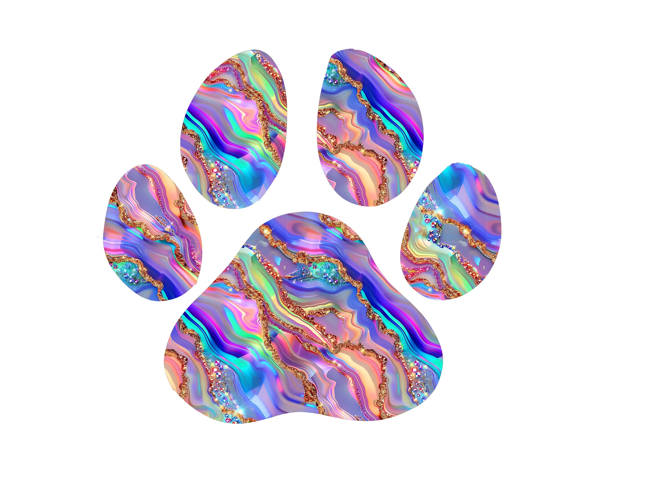 Dog Paw Print Decal