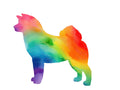 Akita Watercolor Decal